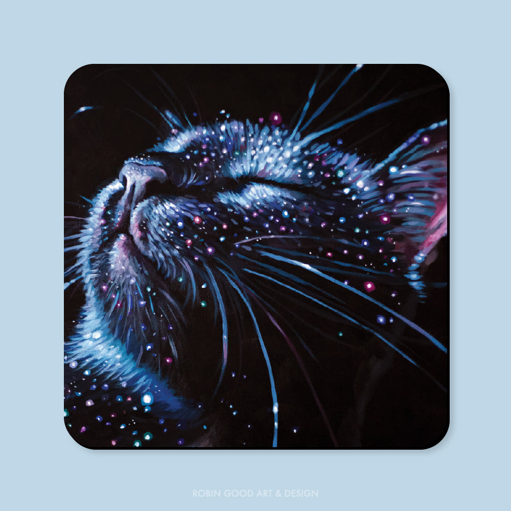 Glitter Kitty Magnet