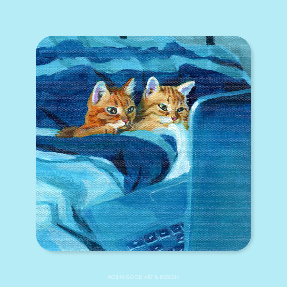 Laptop Cats Sticker