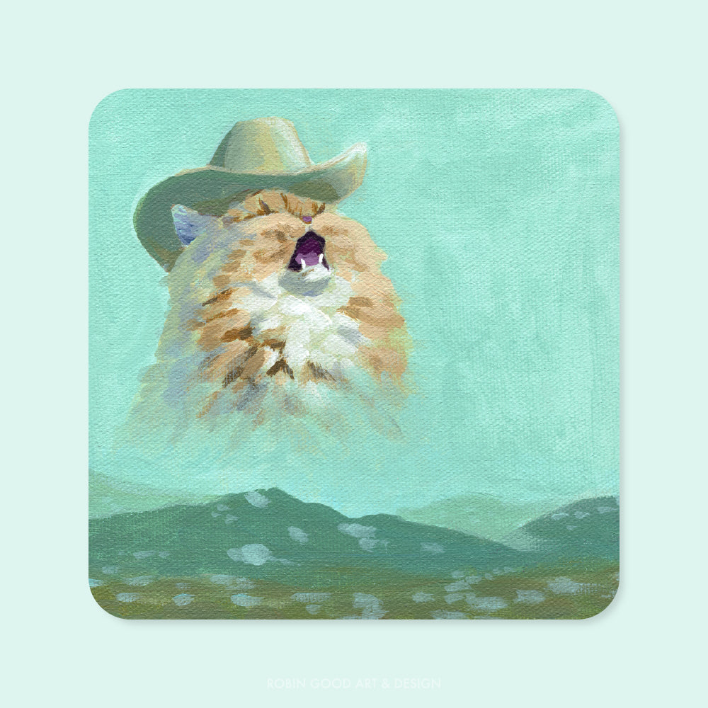 Cowboy Cat Sticker