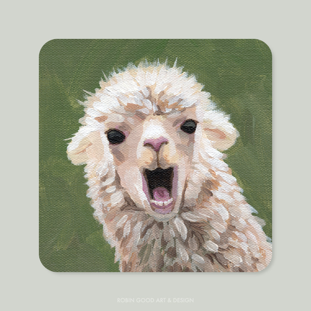 Singing Llama Sticker