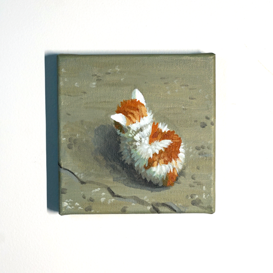 No Talk I Angy Cat Painting