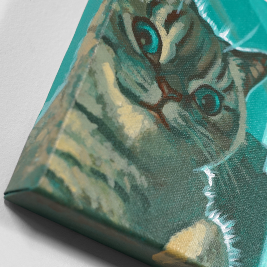 Plz Respond Kitty Painting