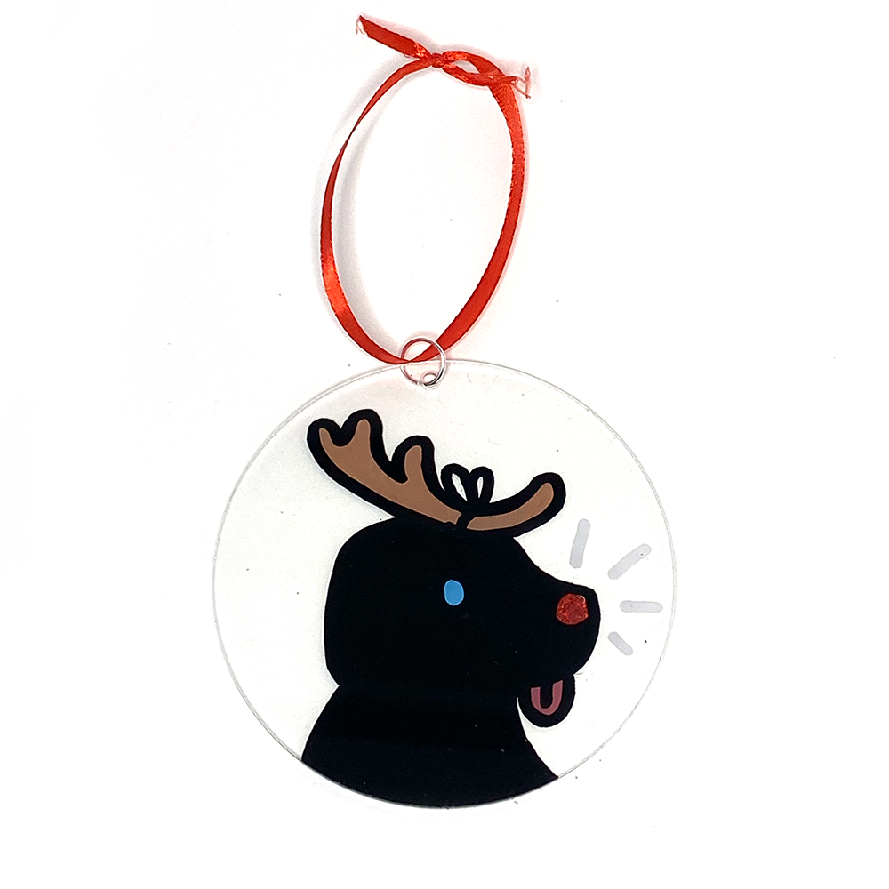 Black Doggo Ornament