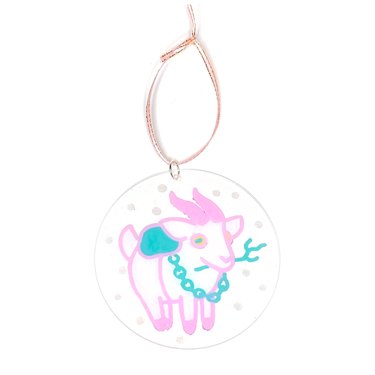 Snowy Krampus Ornament