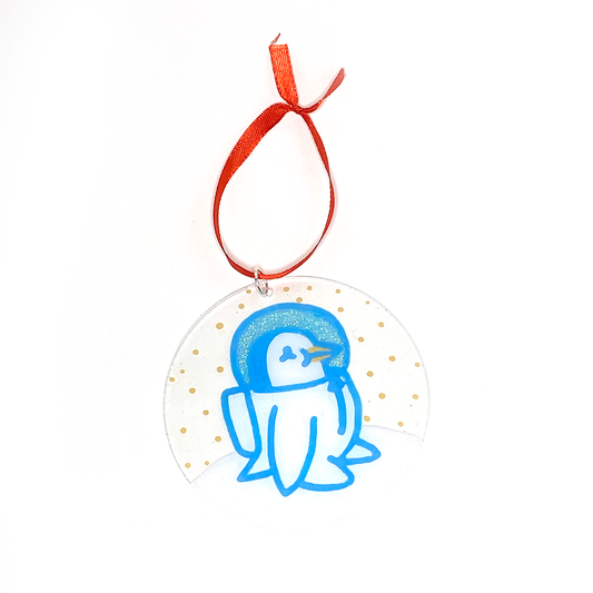Moon Landing Penguin Ornament