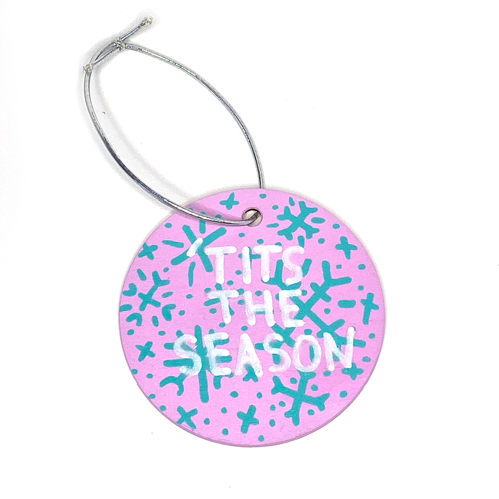 Pink 'Tits The Season Ornament