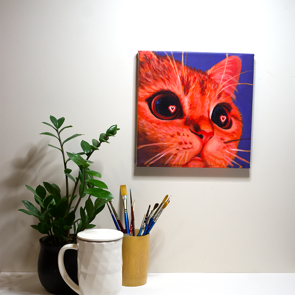 Burning Love Canvas Print