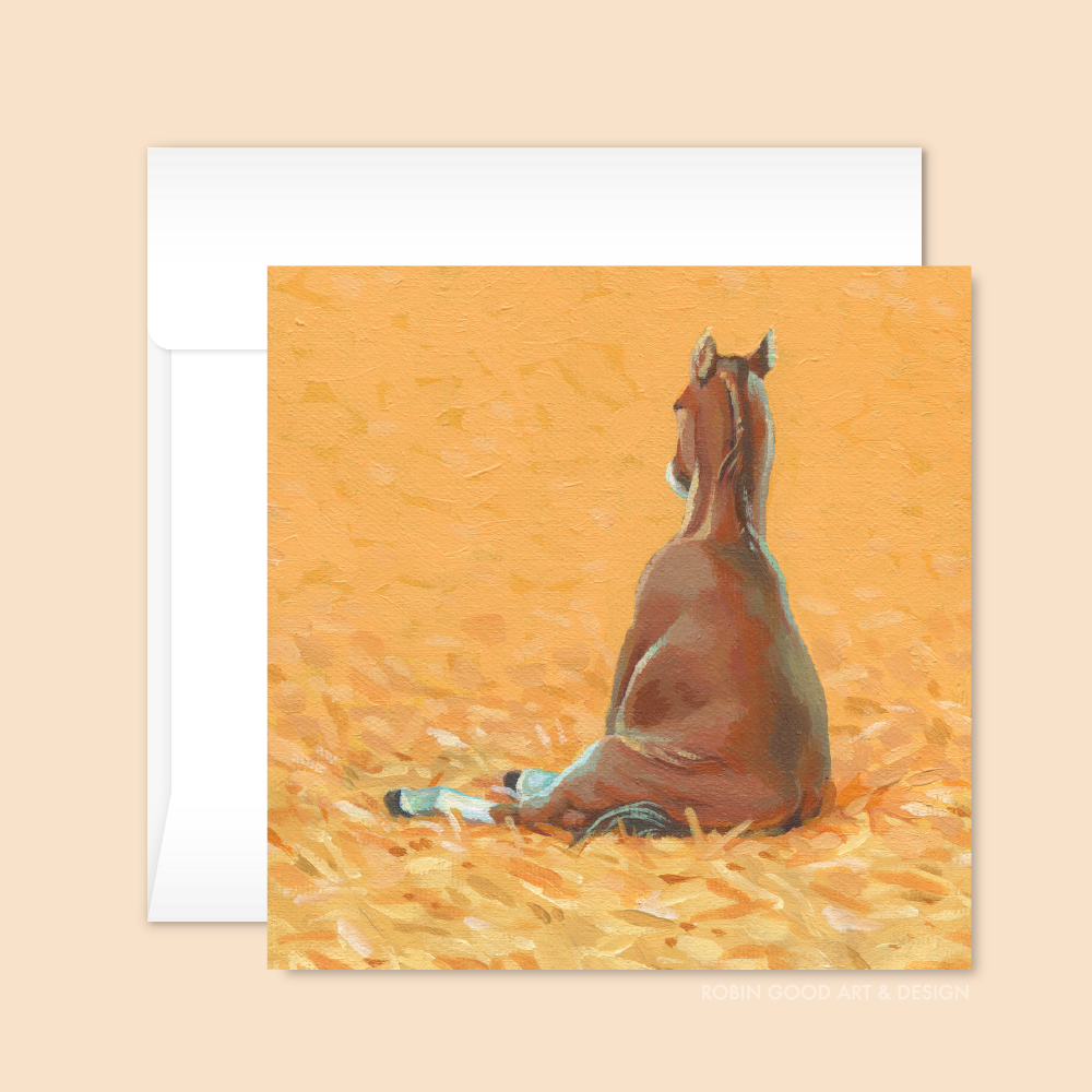 Horsin' Around Card