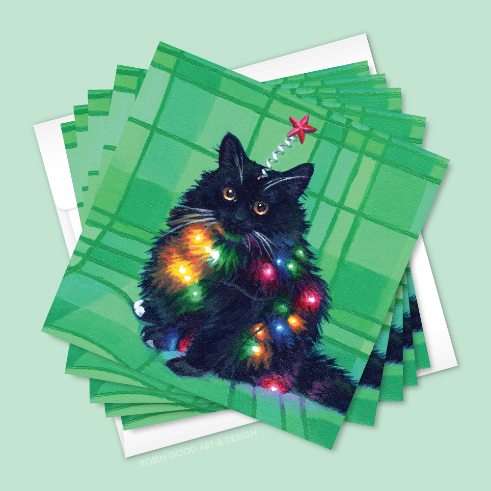 Tree Kitty Card