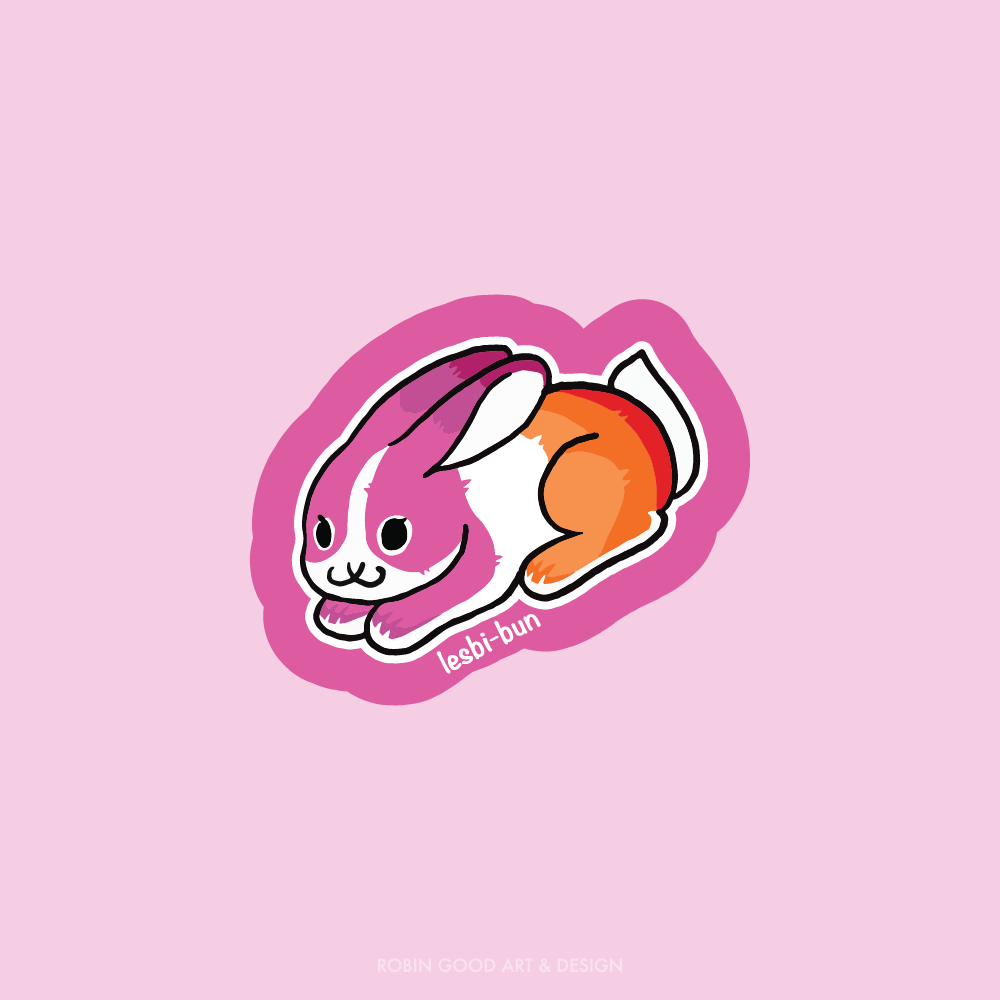 Lesbi-bun Sticker