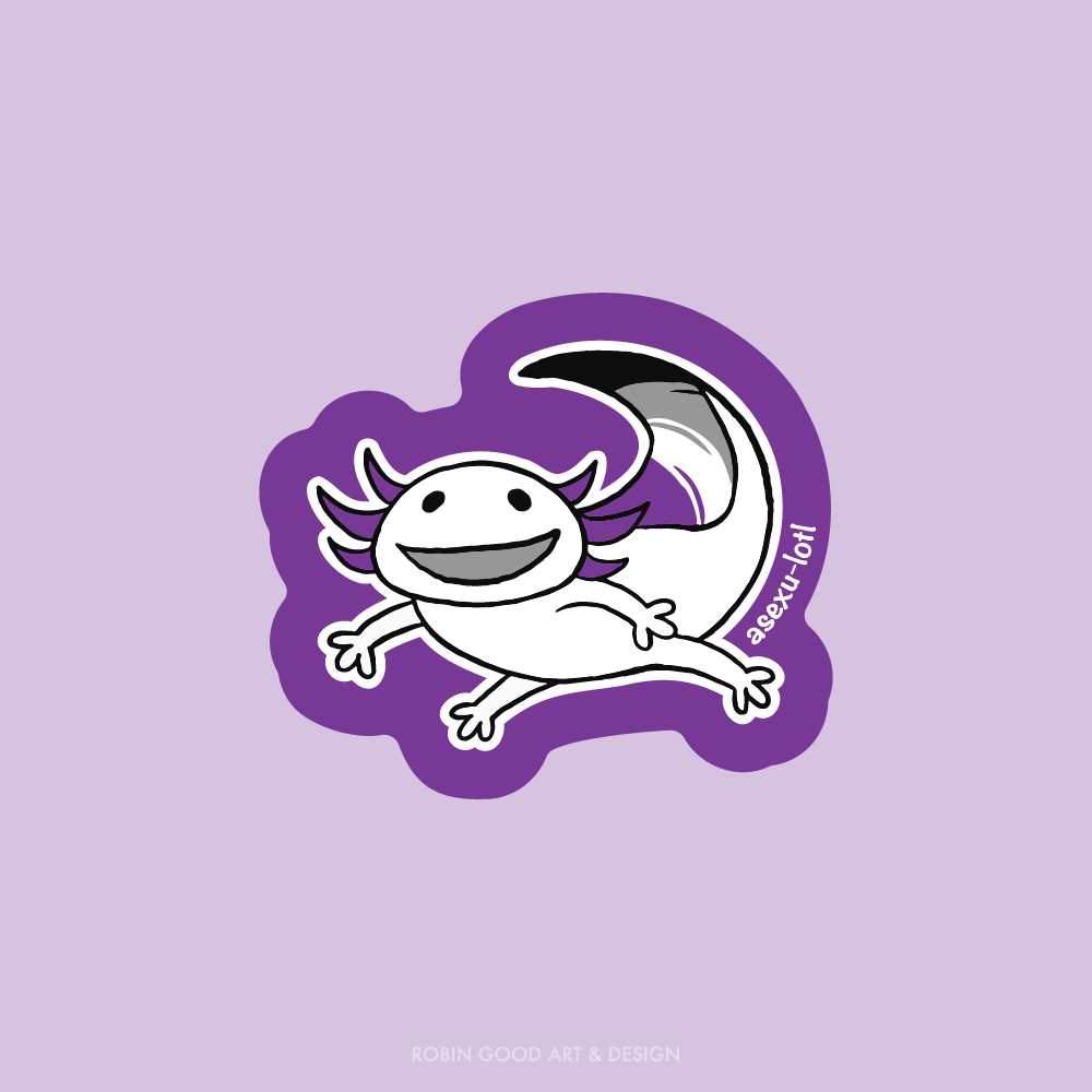 Asexu-lotl Sticker