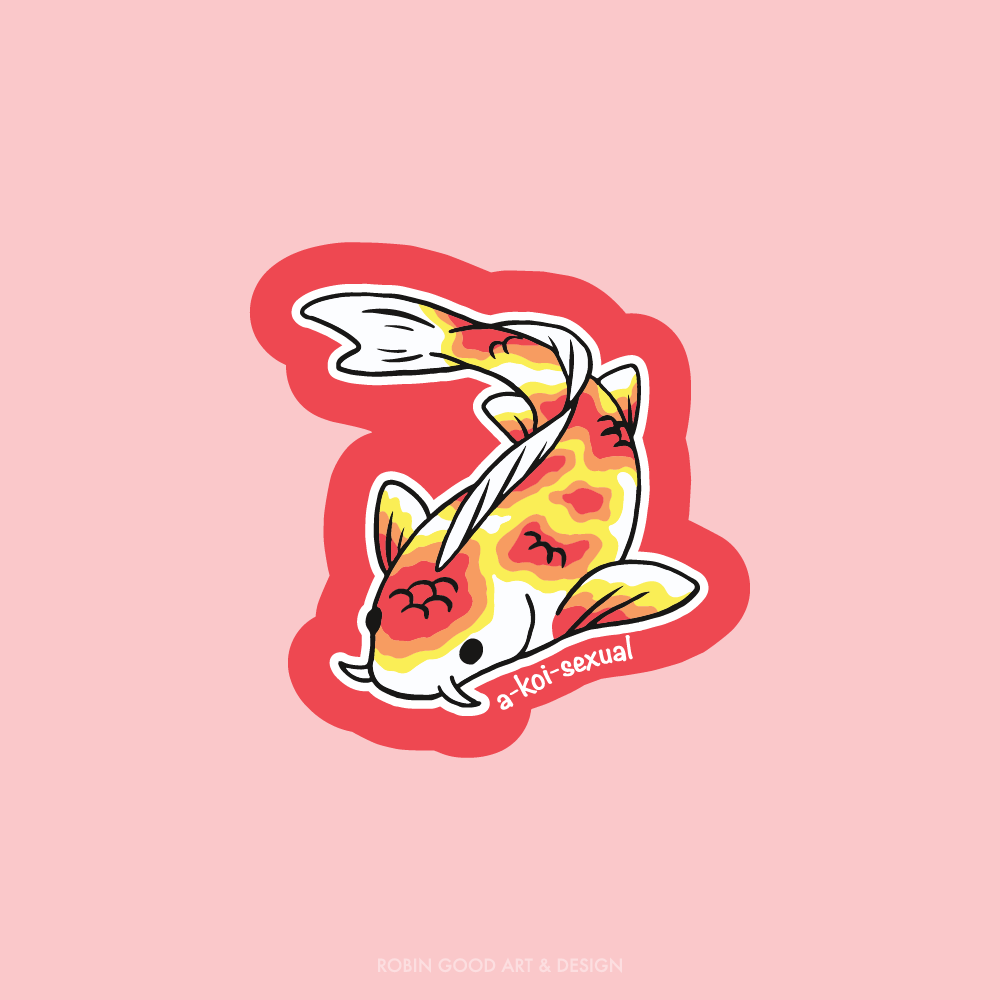 A-Koi-Sexual Sticker