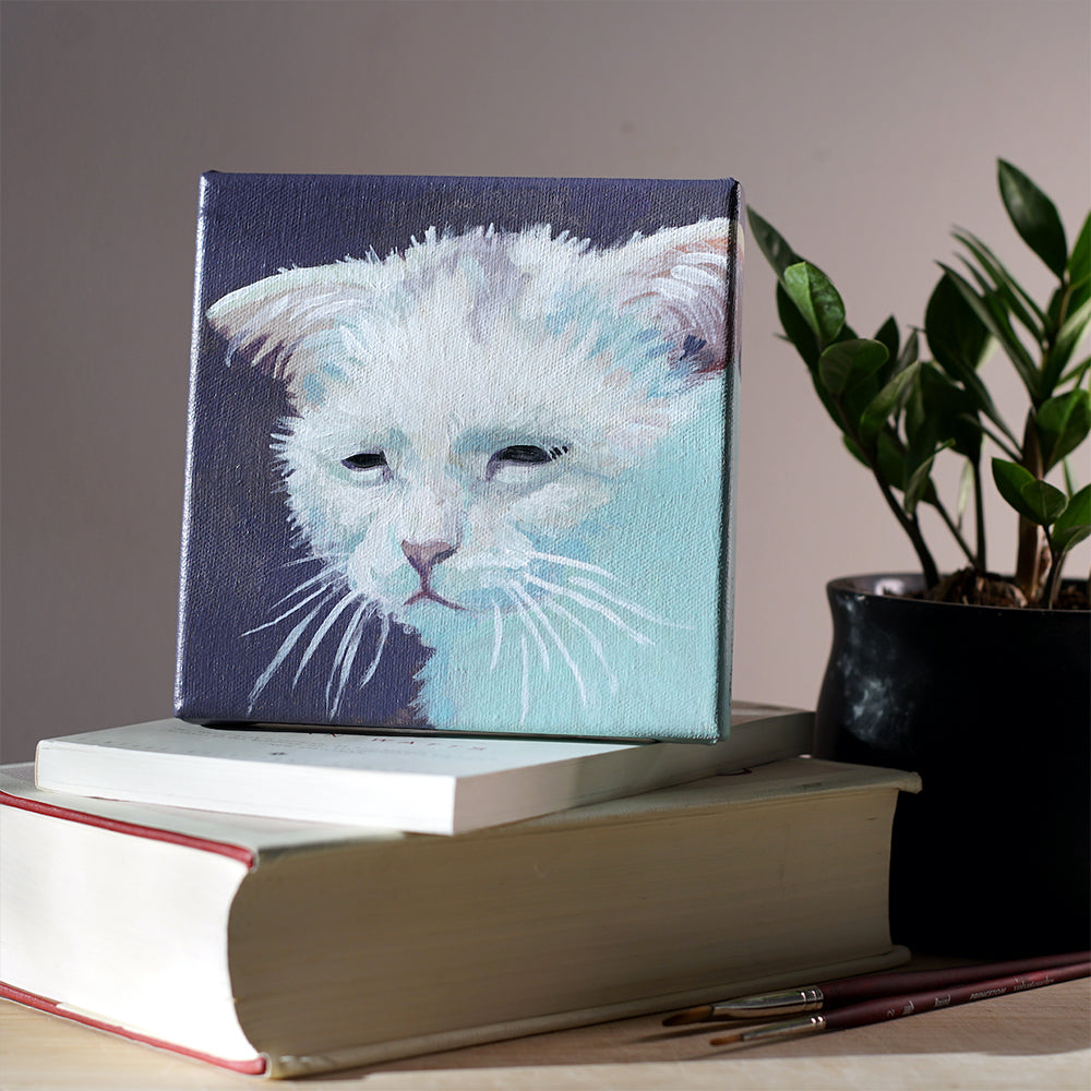 Depressed Cat Painting