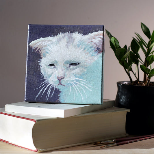 Depressed Cat Painting