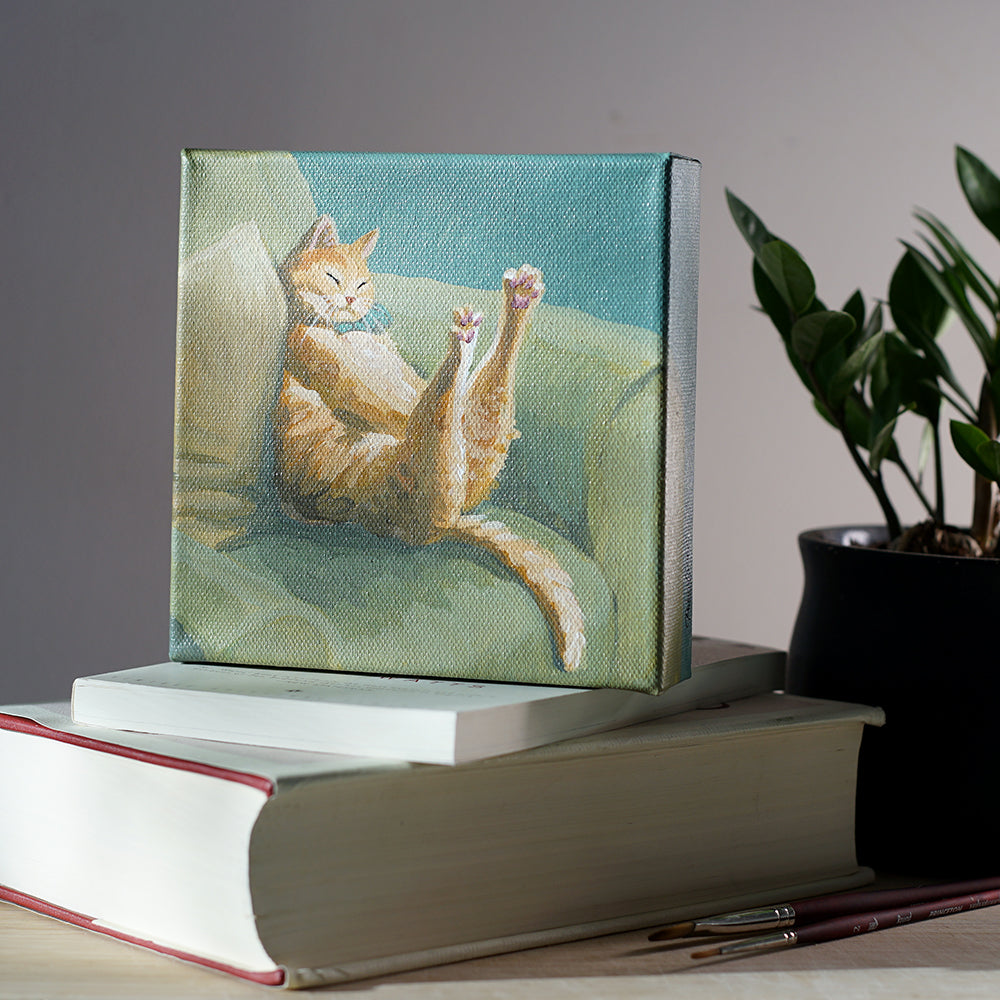 Stretchy Cat Painting