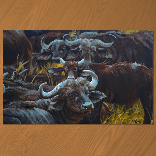 Water Buffalo Painting