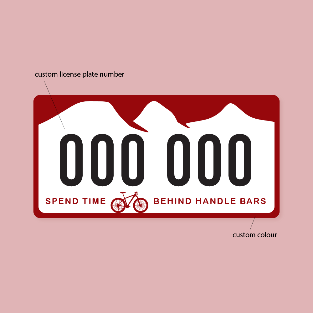 Back Racl Decal Custom Bike Rack Decal – Robin Good Art