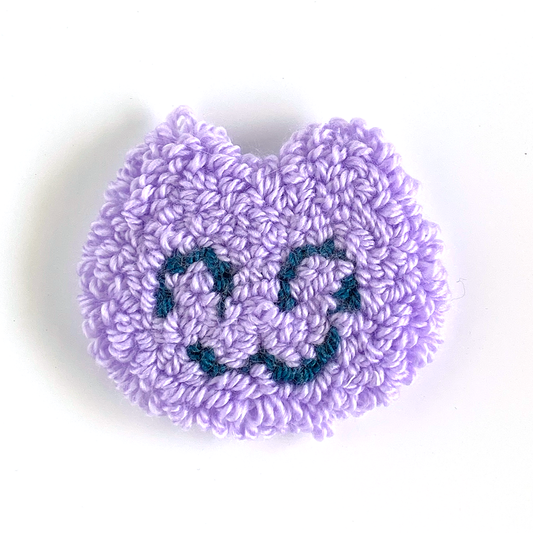 Happy Purple Cat Rug