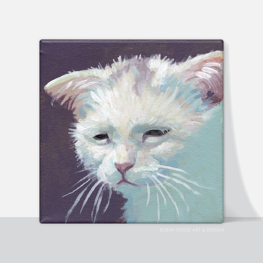 Depressed Cat Canvas Print