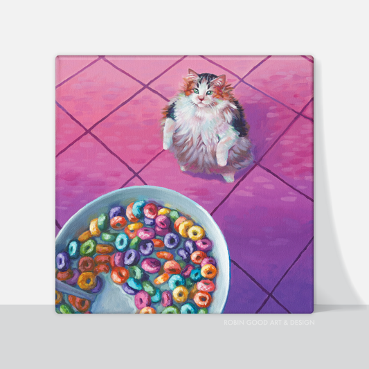Loop Cat Canvas Print