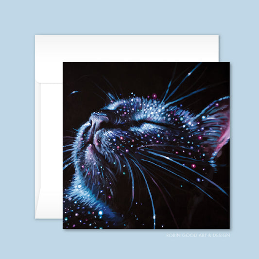 Glitter Kitty Card