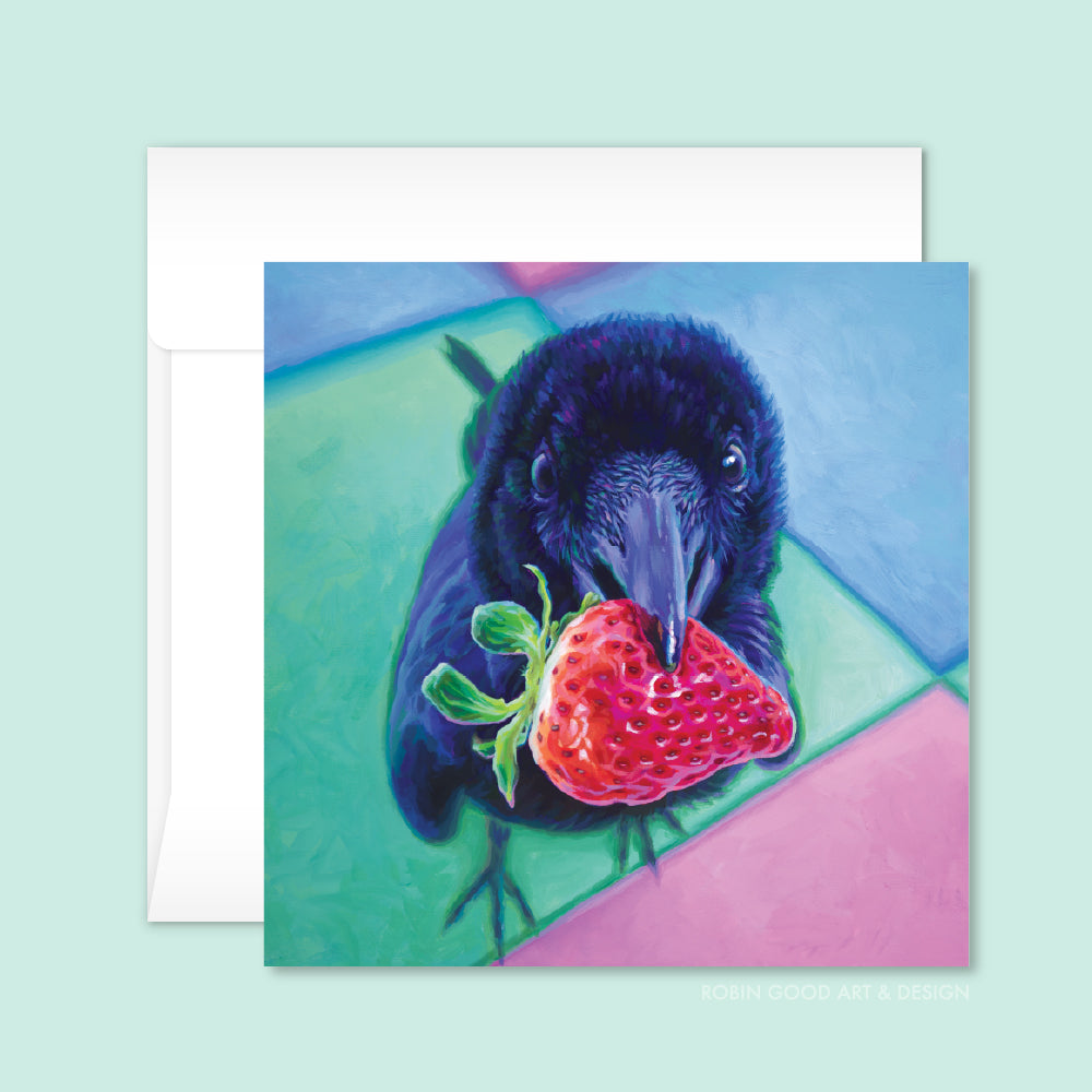 Oh Look a Strawberry Card