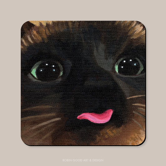 Brown Blep Cat Magnet