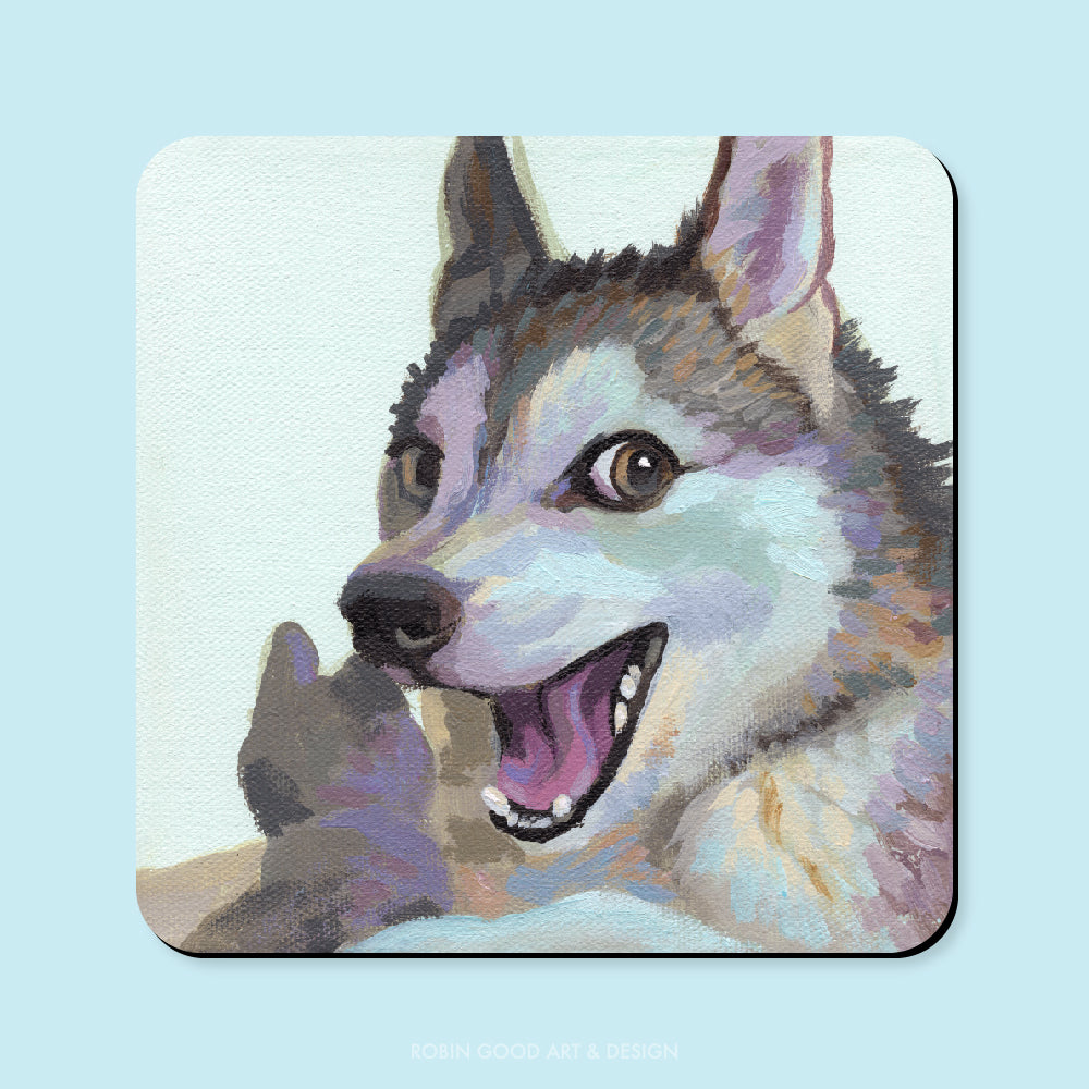Joking Husky Magnet