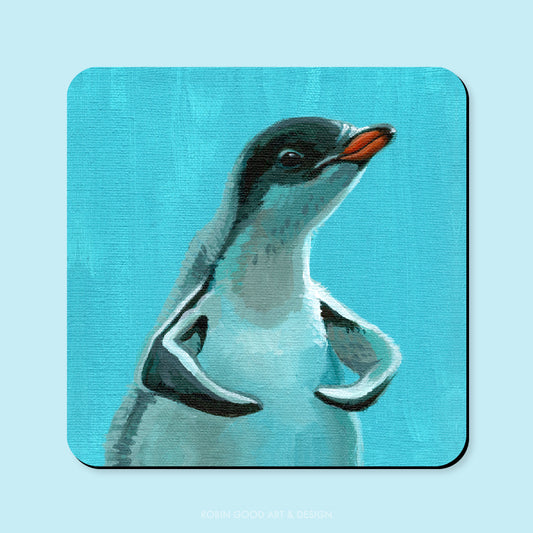 Penguin Warrior Magnet