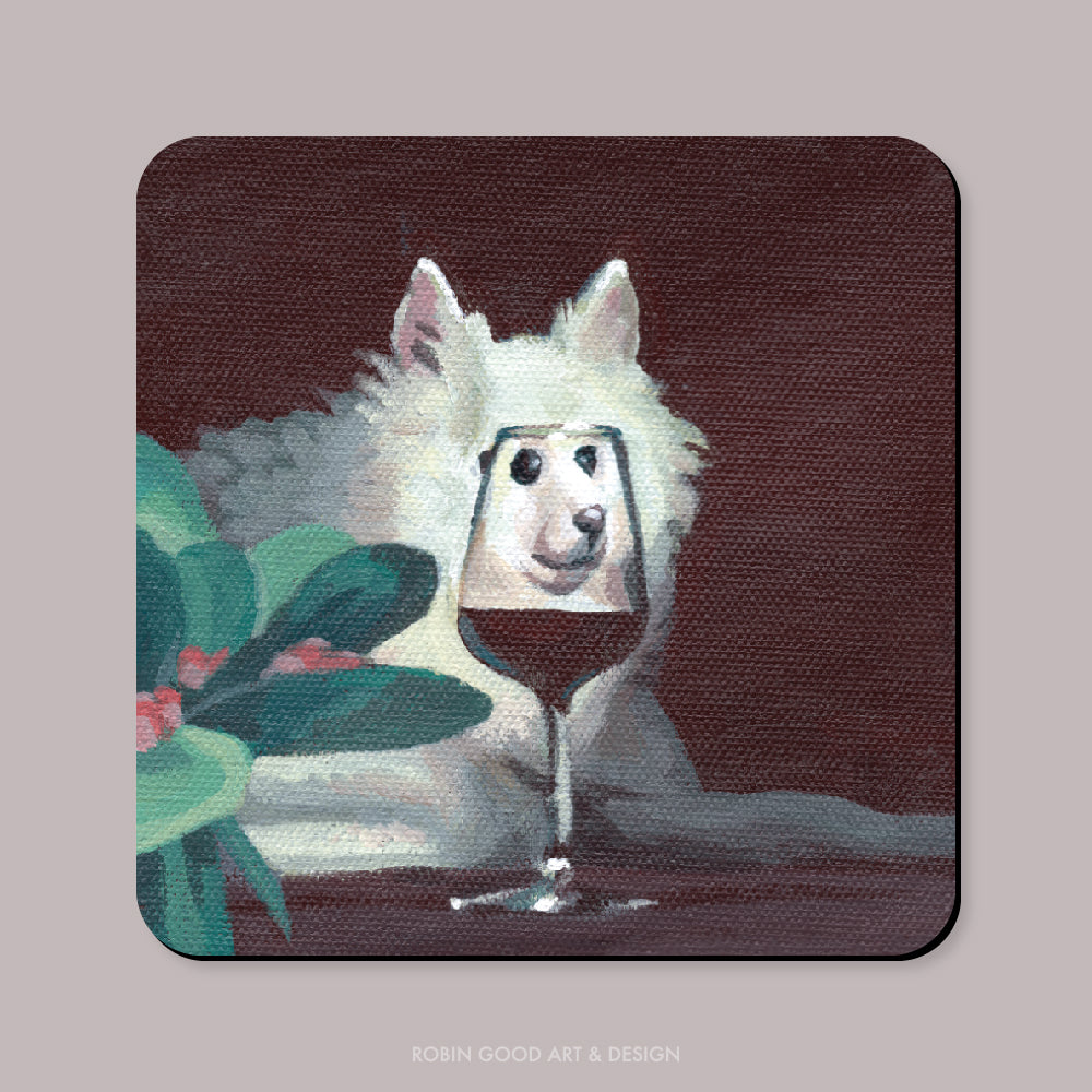Wine O Clock Pom Magnet