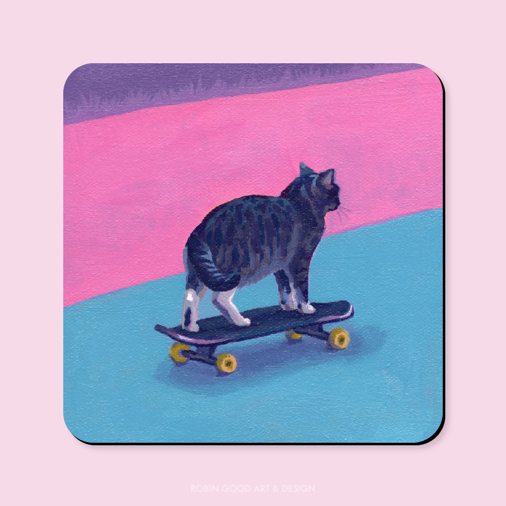 Sk8er Cat Magnet