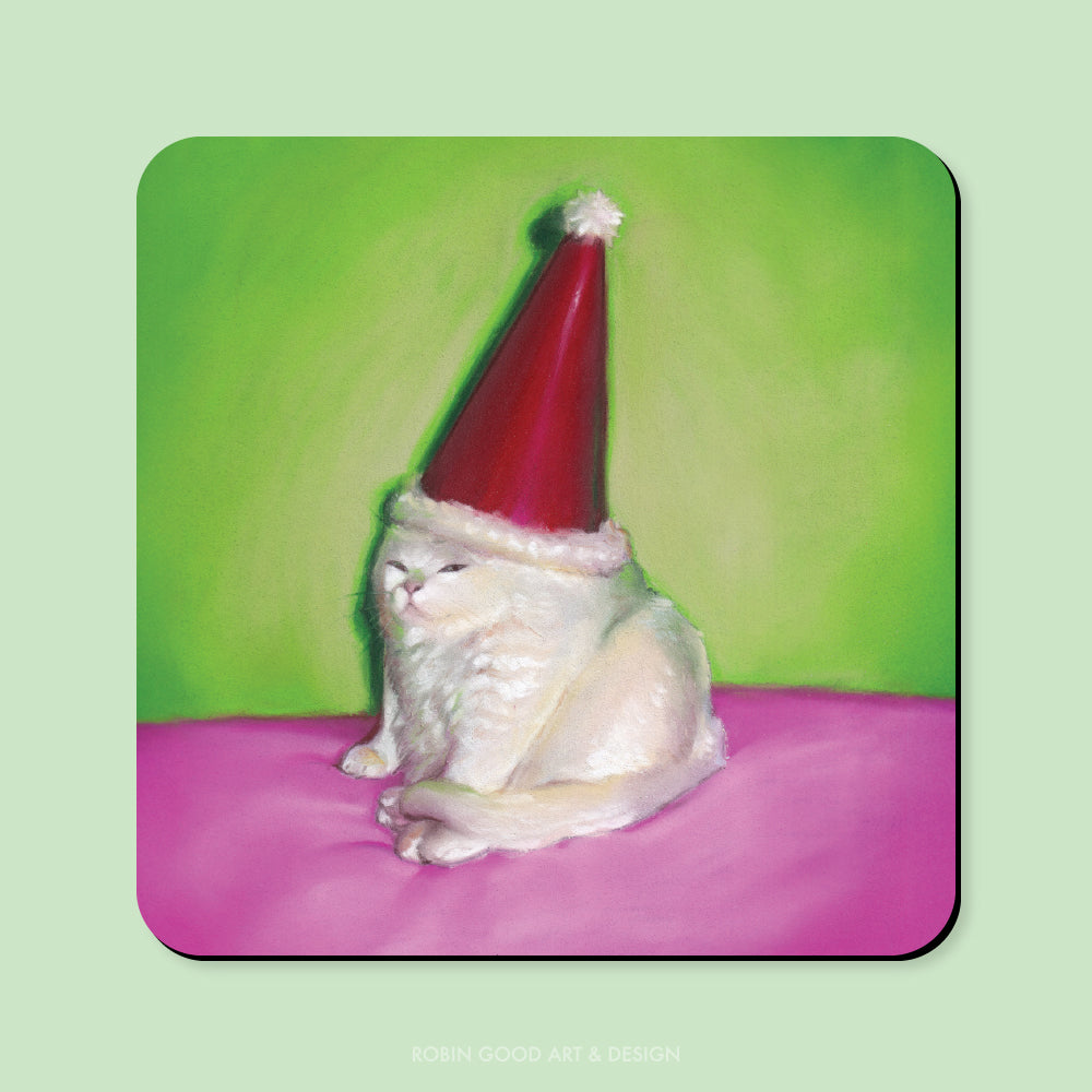 Santa Cat Magnet