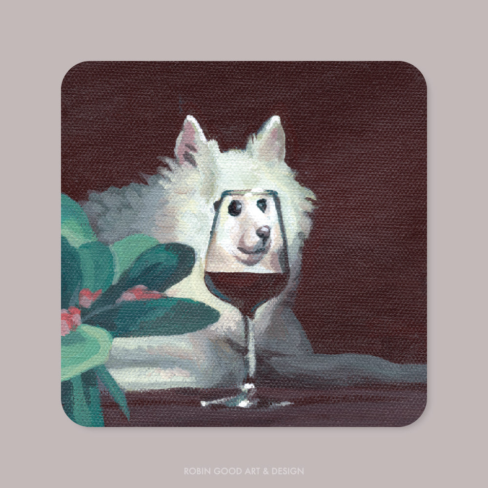 Wine O'Clock Pom Sticker