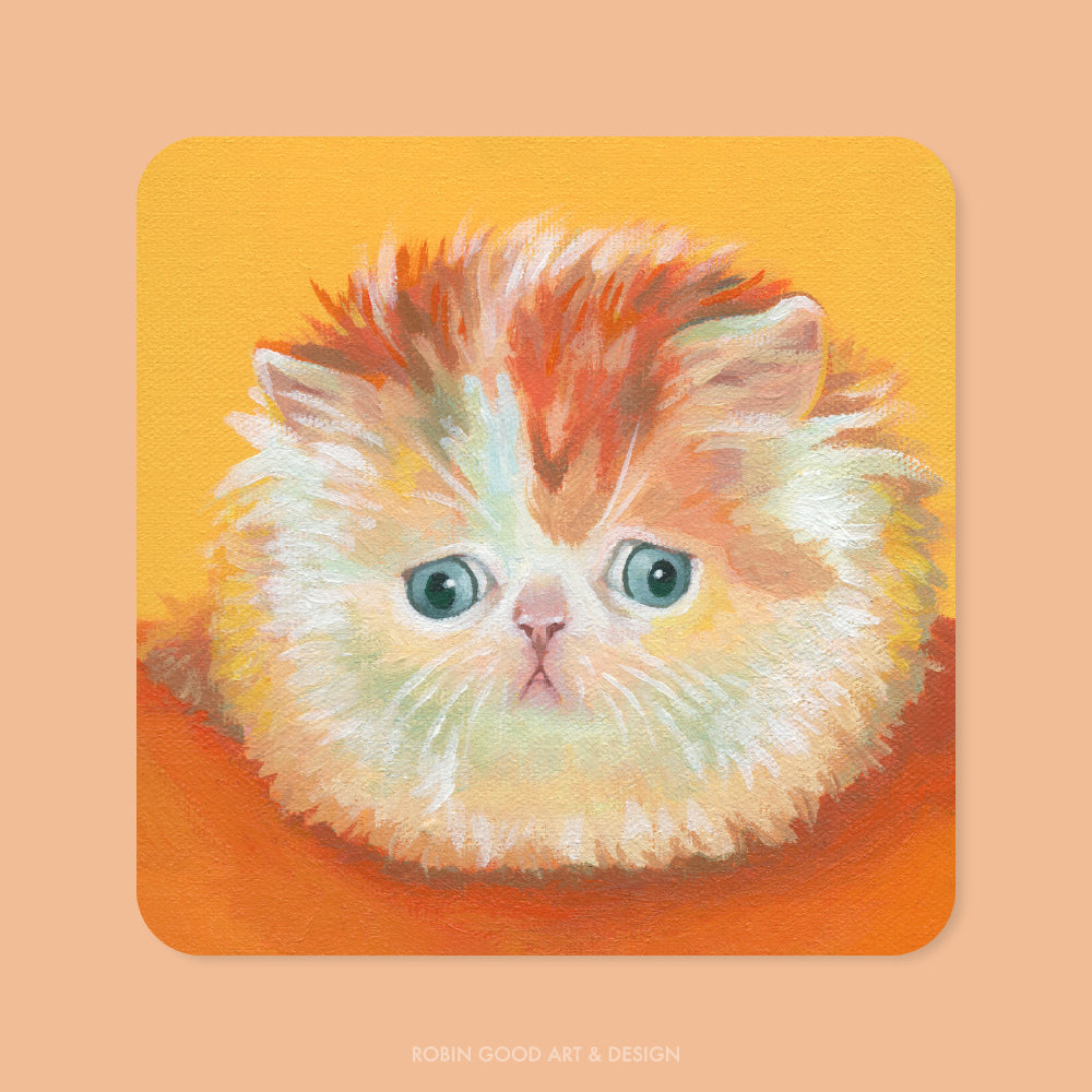 Purrrplexed Cat Sticker