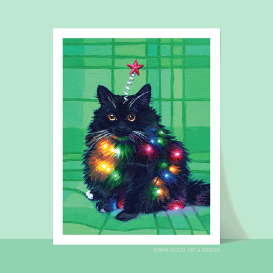 Tree Kitty Art Print