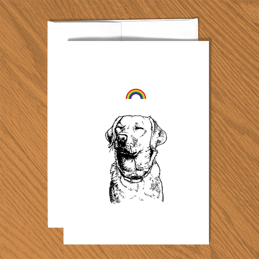 Rainbow Dog Card & Envelope