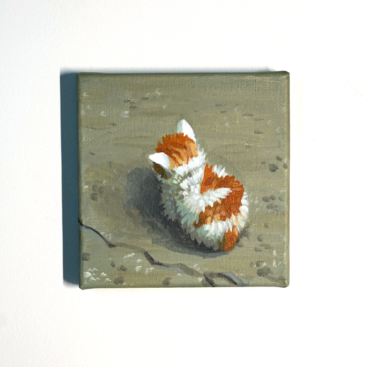 No Talk I Angy Cat Painting