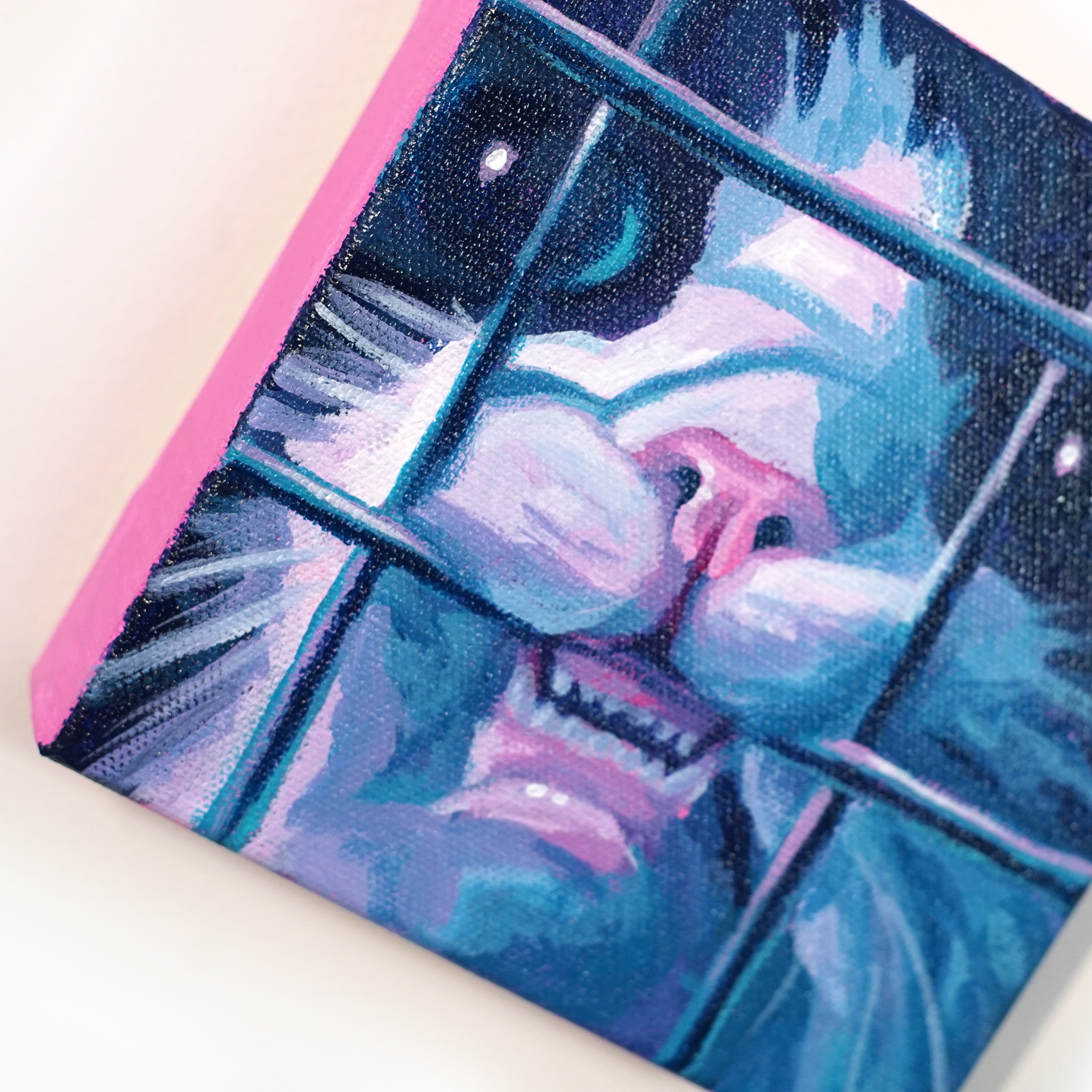 Caged Rage Kitty Painting