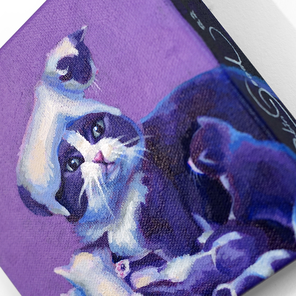 Motherhood Cat Painting