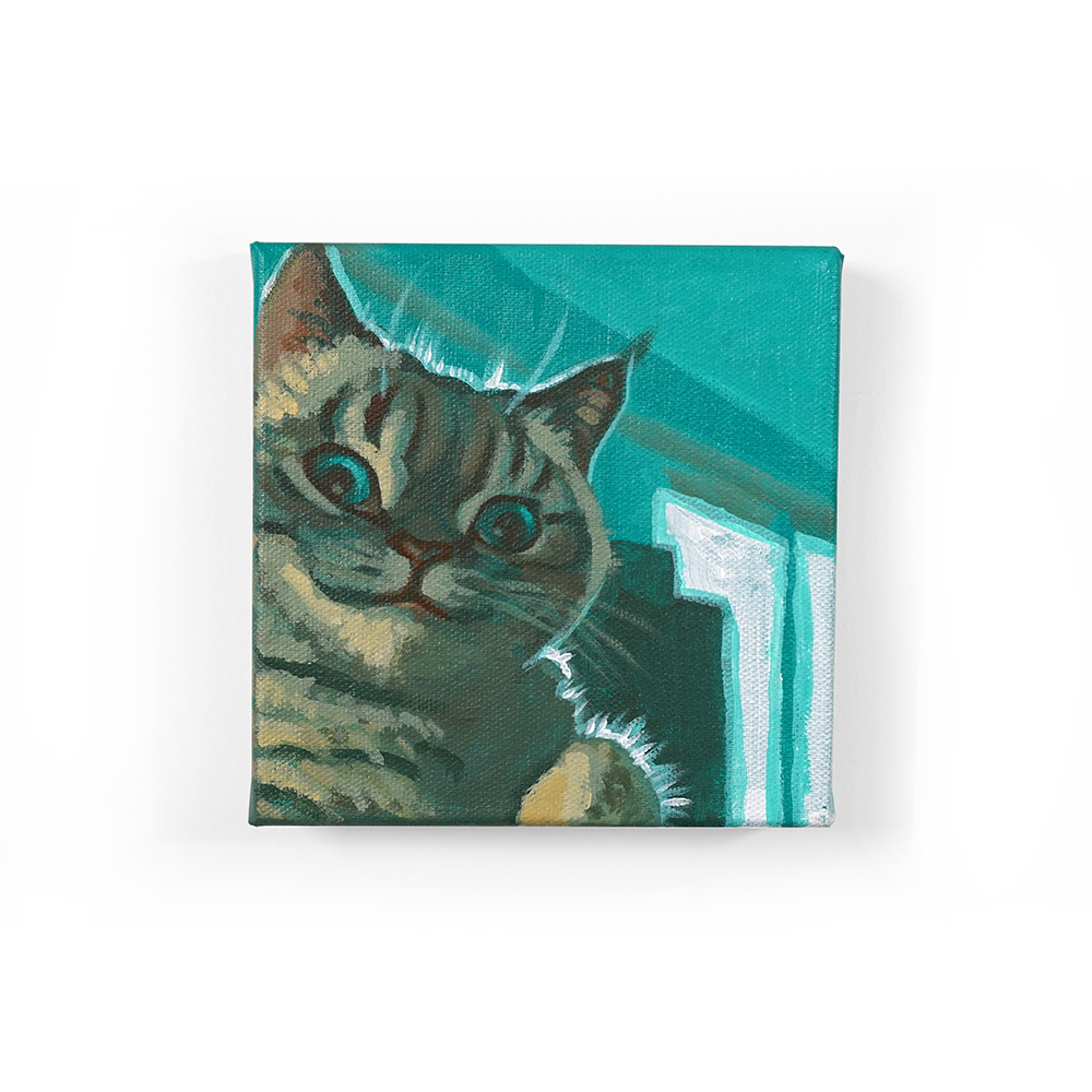 Plz Respond Kitty Painting