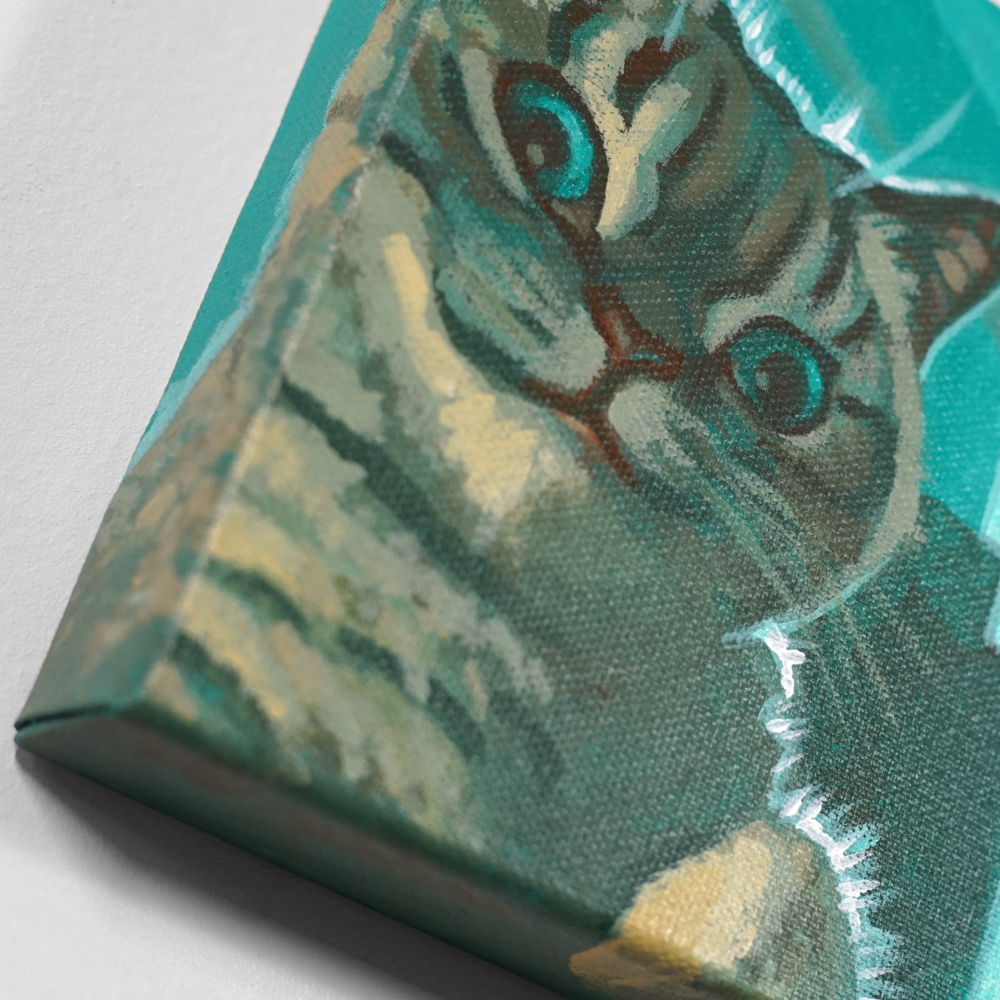 Plz Respond Kitty Painting