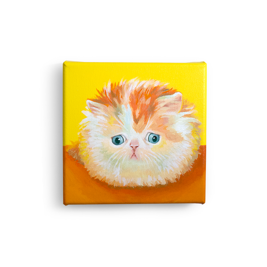 Purrrplexed Cat Painting