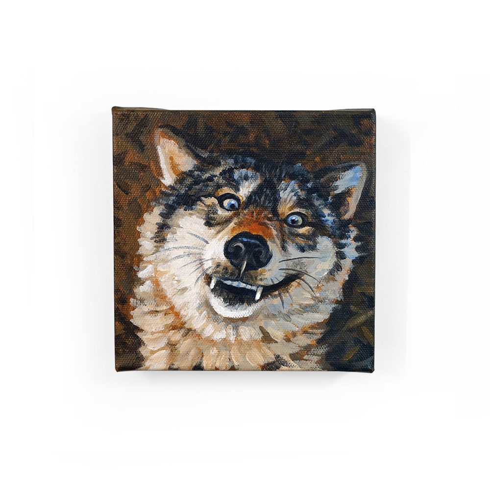 What Big Teeth You Have Painting