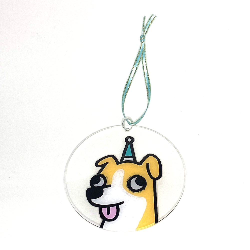 Googly-eyed Dog Ornament