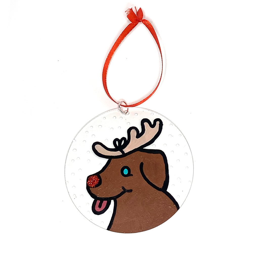 Chocolate Dog Ornament