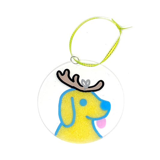 Yellow Doggo Ornament