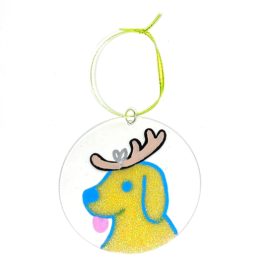 Yellow Doggo Ornament