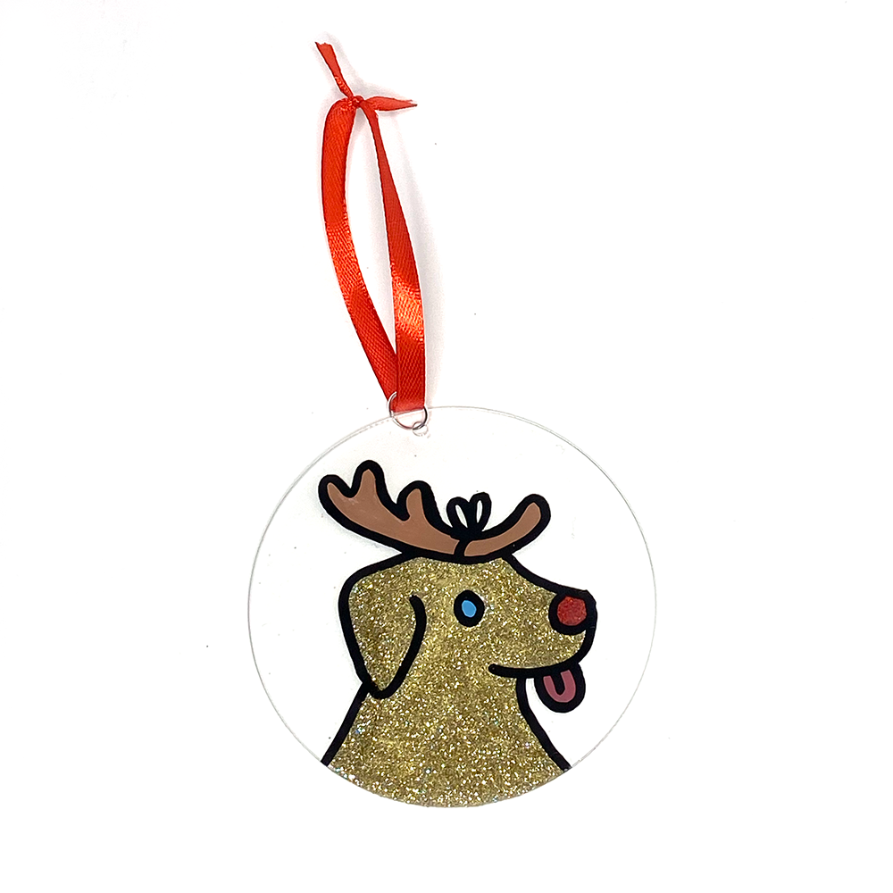 Golden Doggo Ornament