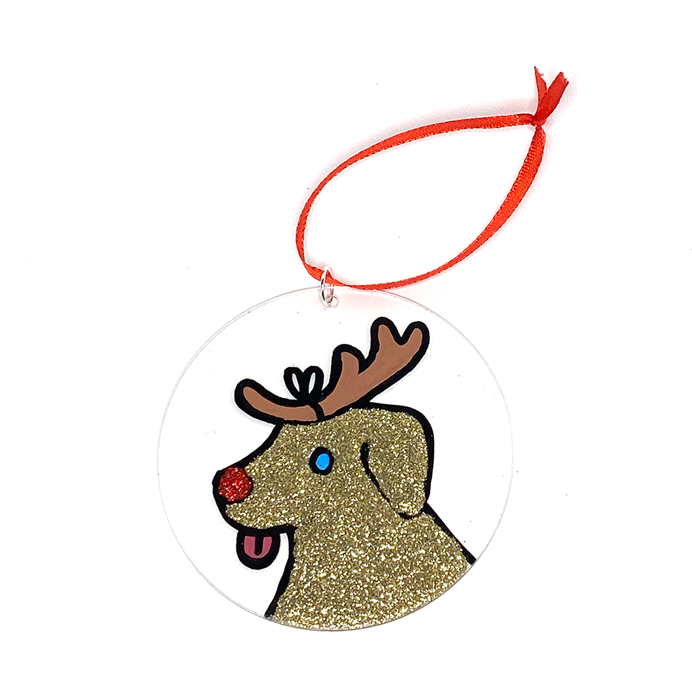 Golden Doggo Ornament