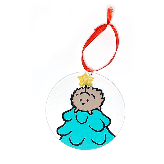 Yellow Star Hedgehog Ornament